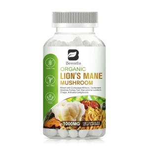 Lion’s Mane Mushroom Capsules – Brain & Immune Health Support (120 Capsules)