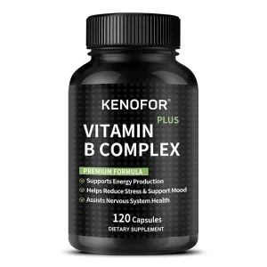 Vitamin B Complex Capsules – Complete B Vitamin Formula for Energy, Immunity & Nervous System Support (120 Capsules)