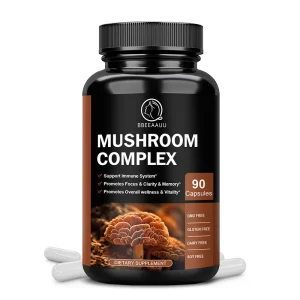 Lion’s Mane Mushroom Capsules – Brain & Immune Health Support (120 Capsules)