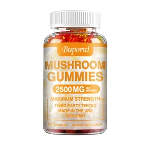 Mushroom Gummies – Brain Health, Focus, Immune & Stress Support (60 Gummies)