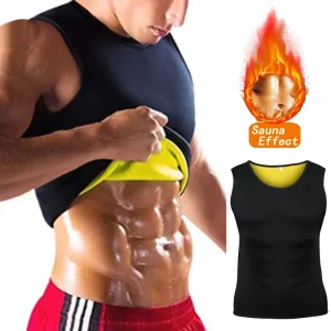 Men Training T-shirts Sauna Effect Sports Vest  Slimming Weight Loss Sportswear Workout Activewear